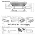 Floor Cleaning Equipment Tenant T17 976*225mm Roller Sweeper Brush